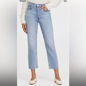 RE/DONE
70s High Rise Comfort Stretch Stove Pipe Jeans Sz 26